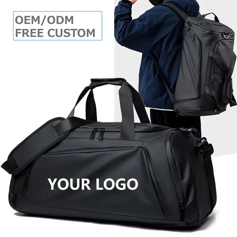 BSCI Factory Custom Logo Sports Bag Luxury Waterproof Travel Bag High Large Fitness Sports Bag Gym Duffle Bag for Men Women