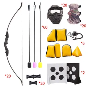 20 People CS Archery Tag Set Inflatable Paintball Bunkers Outdoor Shooting Range Bow and Arrow Target Combat Games Equipment