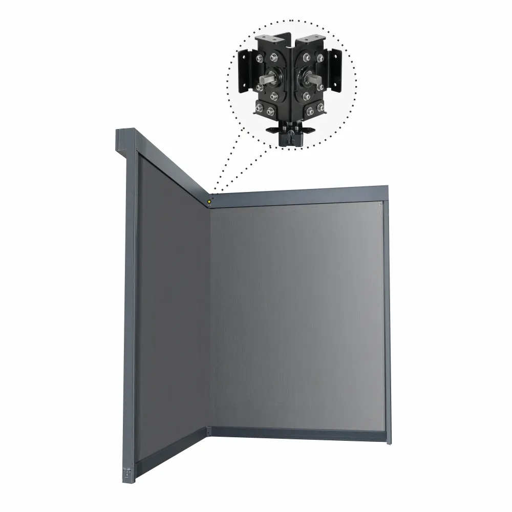 Corner Windproof Zip Screen Motorized/Manual Electric Smart WiFi Roller Blinds