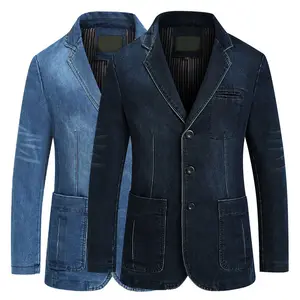 RNSHANGERNew Men's Denim Jacket Fashion Casual Size 4XL Denim Jacket Formal Business Slim Fit Brand Men's Clothing Coat Jackets