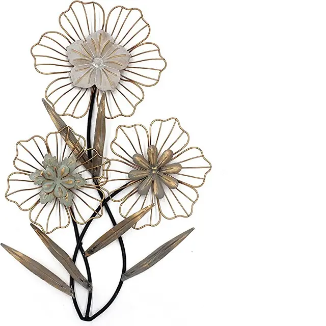 Flower Shaped Interior Design Home Wall Art For Home Office Living Room Bedroom Room Indoor Outdoor Decor