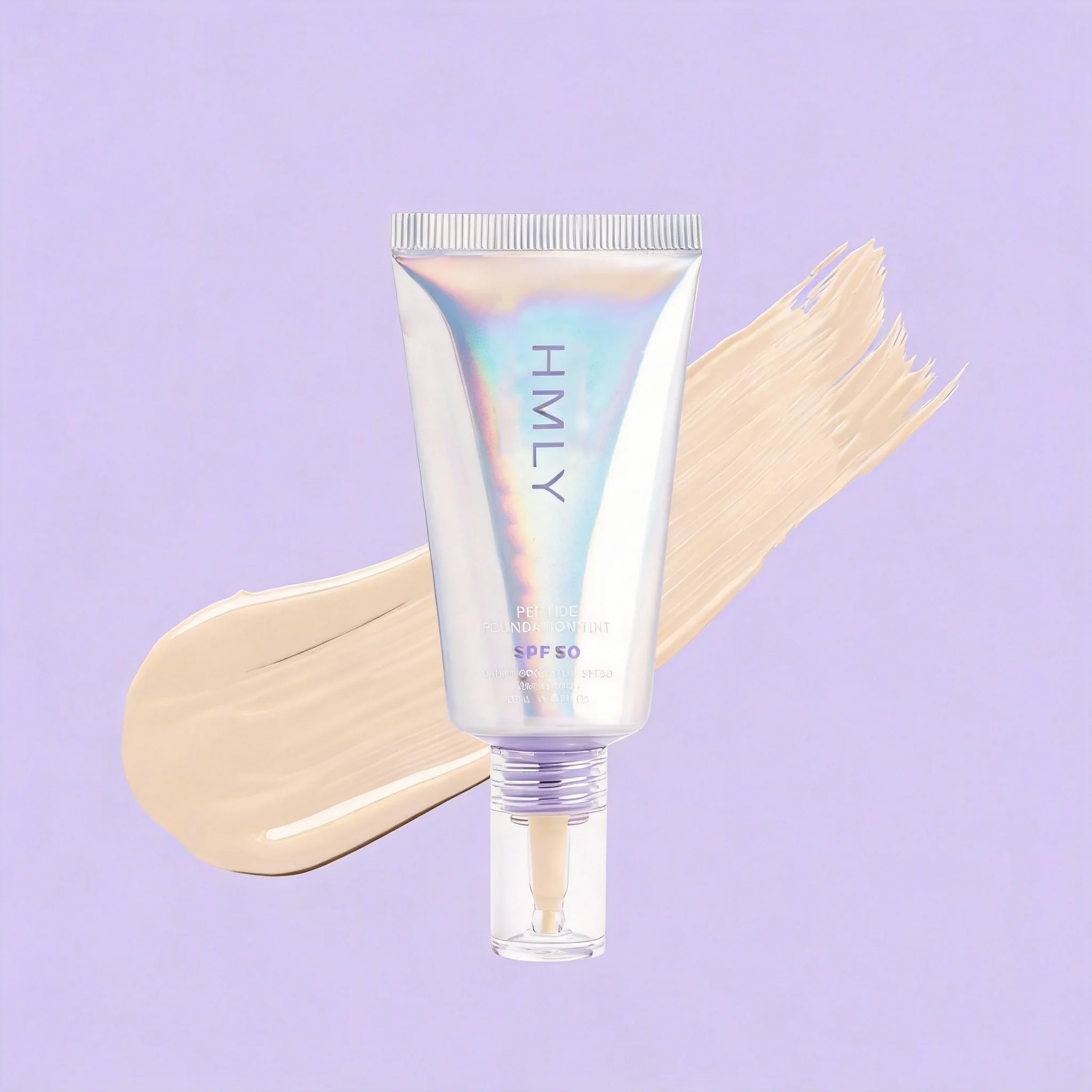 Private Label 100% Mineral SPF 50 Foundation Zinc Oxide Hyaluronic Acid Collagen Full Coverage Tinted Sunblock Cream OEM