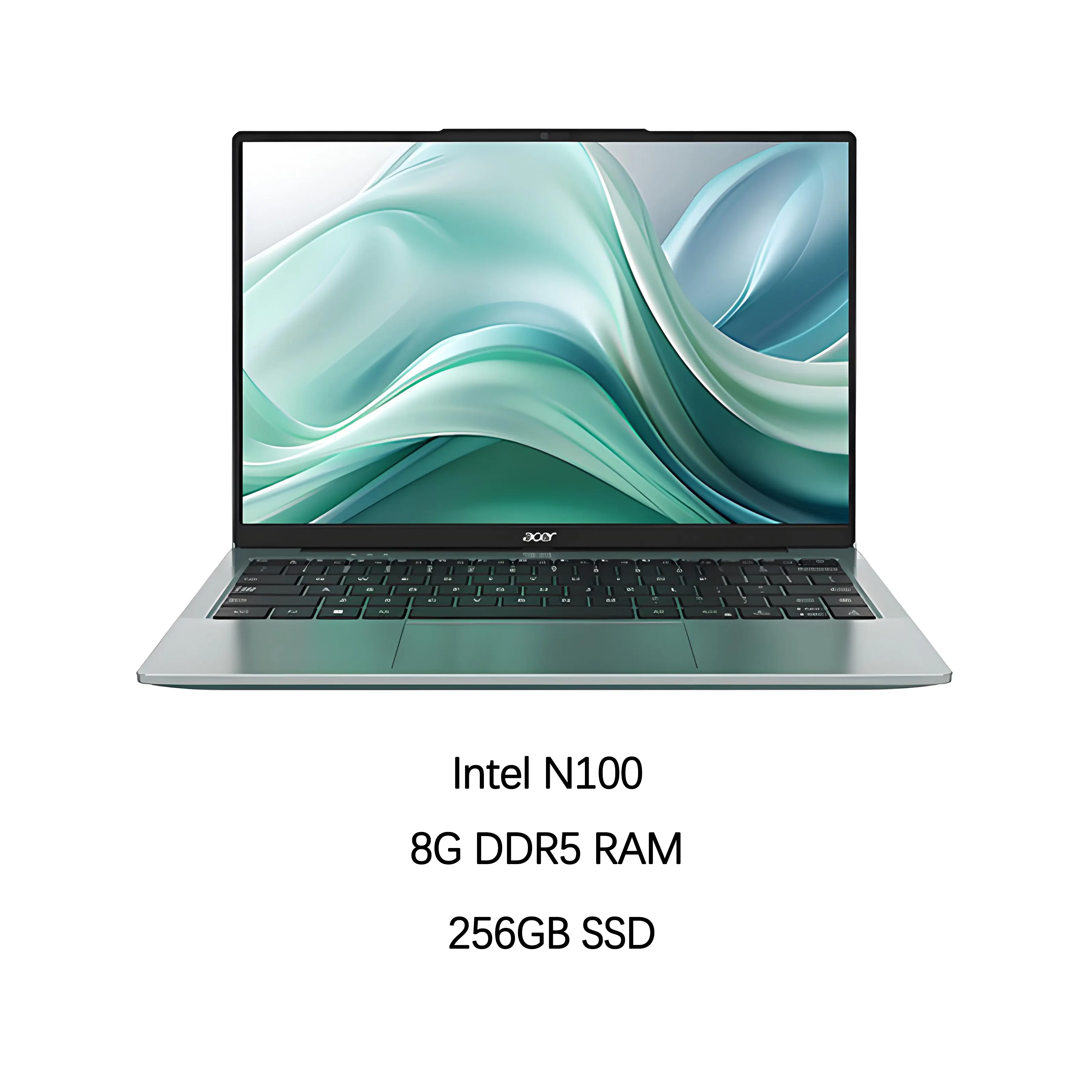 New S14 Intel N100 8GB RAM 256GB SSD Windows 11 Enterprise IPS Ultrabook Portable Laptop 14 Inch for Business & Student