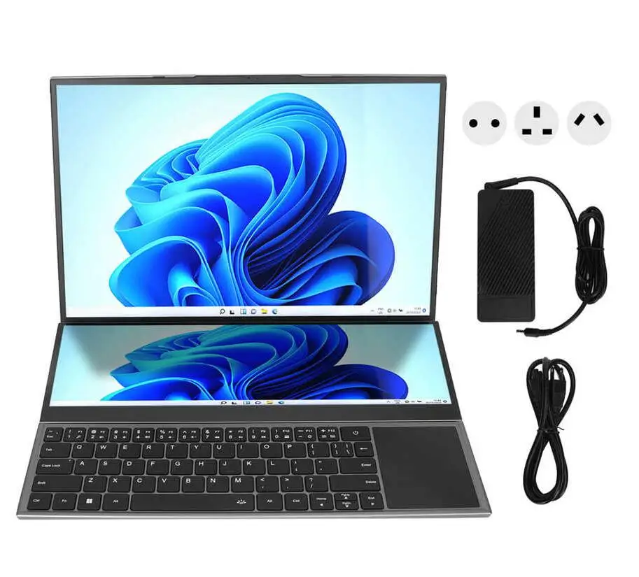 16 Inch+14 Inch Core I7 Dual Screen Laptop 10750H 10th Gen Gaming Notebook Portable Laptop Computer on Sale