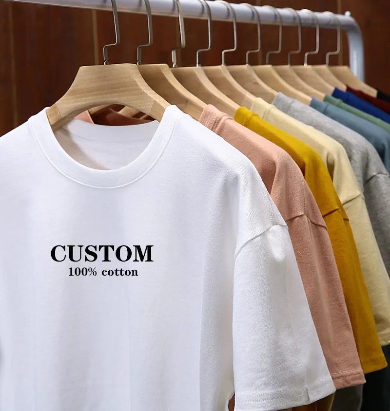 Wholesale Plus Size Unisex Tshirt Custom Digital Print Logo Brand Cotton Oversized T-shirt White Tee Shirt Men T Shirt for Men