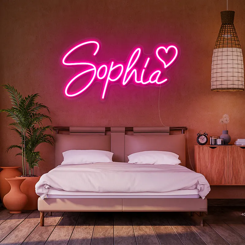 Free Design Fast Delivery Custom Led Light Neon Sign NO MOQ Dropshipping for Bedroom Birthday Party Home Wedding Decor