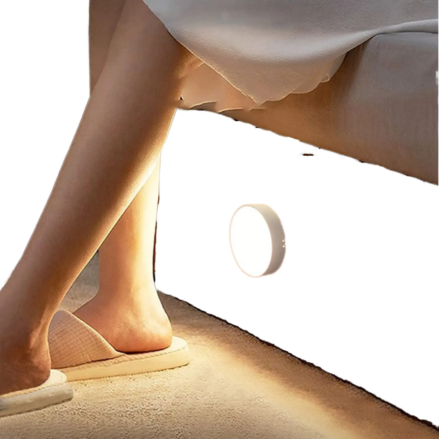 Modern USB Rechargeable LED Stair Light Night Recessed Wall Motion Sensor Advanced Technology for Closets Wholesale Price ABS