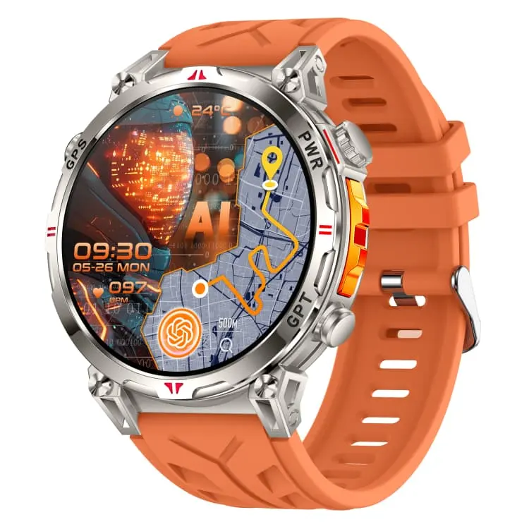 CRG41 Gps Smartwatch Altitude Pressure Compass Voice Assistant Multi Sports 650mah 3atm Outdoor Amoled Smart Watch Oem Odm