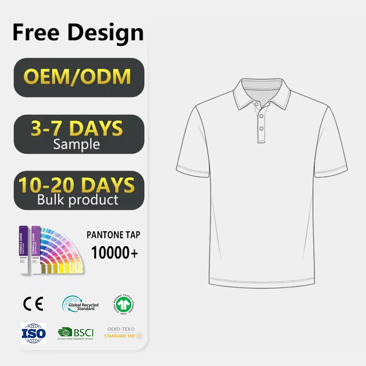 Designer logo Casual Loose Fit Regular Anti-shrink Print Vintage Knitted Polo Half Zip Golf Shirts