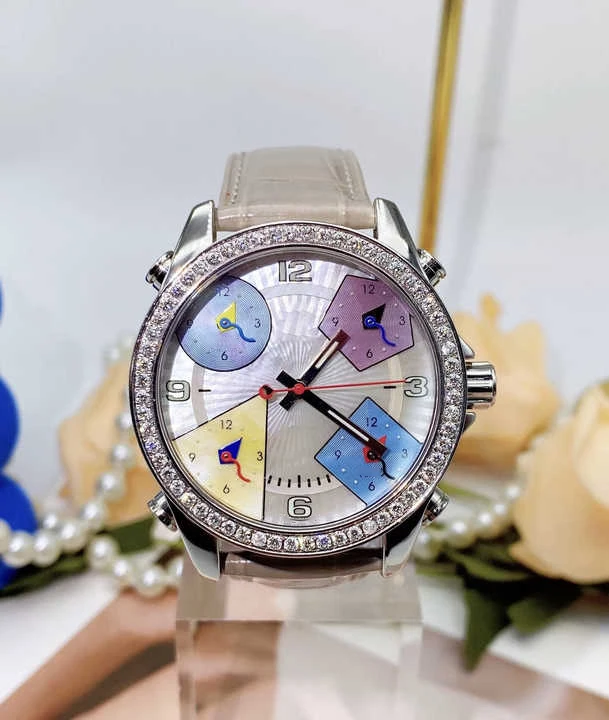 Classic JC Five-time Zone Men's Watch Multi-functional Large Dial Quartz Watch