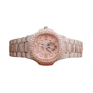 Fashion Square Dial Glass Pointer Women's Diamond Quartz Watch Jewelry Set Gift