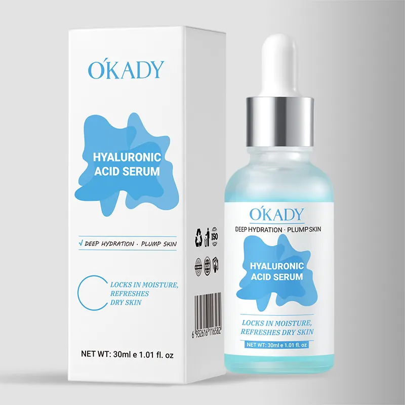 OKADY Anti-wrinkle Serum Deep Hydrating Facial Serum with Hyaluronic Acid Lightweight Moisturizing Essence for All Skin Types