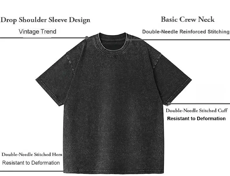 Custom Design Printing 100% Cotton Premium Vintage T-shirts for Men Oversized Digital Printing Washed Luxury T Shirt for Men
