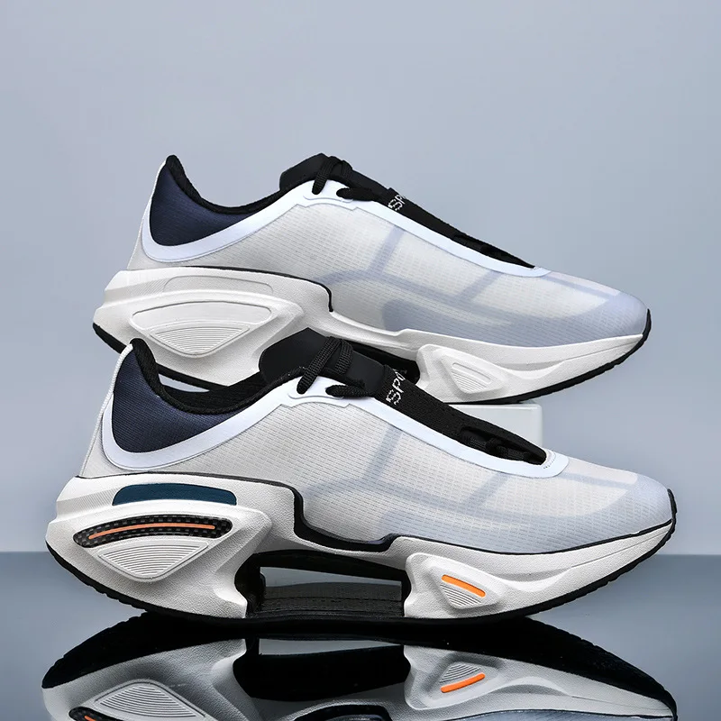 New Men's Ultra-light Running Shoes Breathable Sports Shoes Shock Absorption Design Non-slip Sports