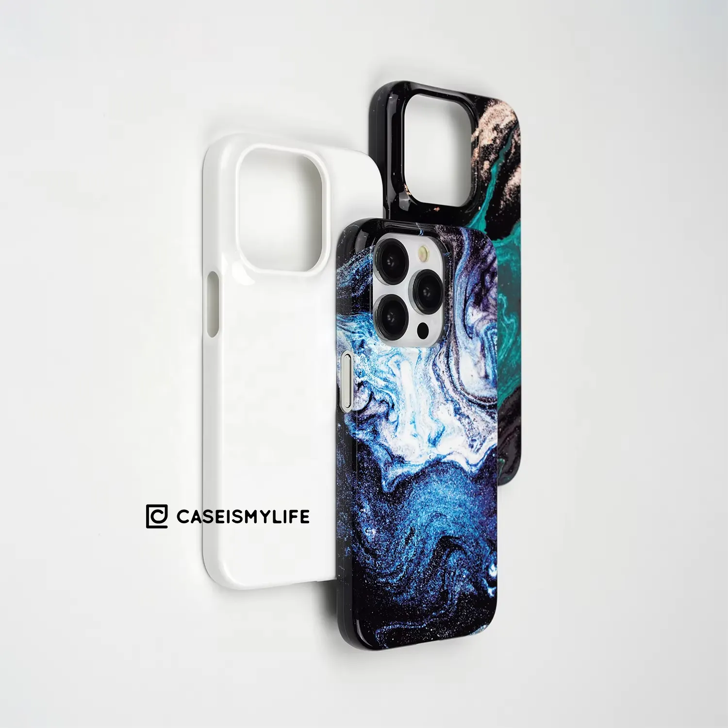 Korea Luxury Premium PC 3D Sublimation Shockproof Wireless Charging Snap Phone Case with Camera Protector Compatible 17 Models