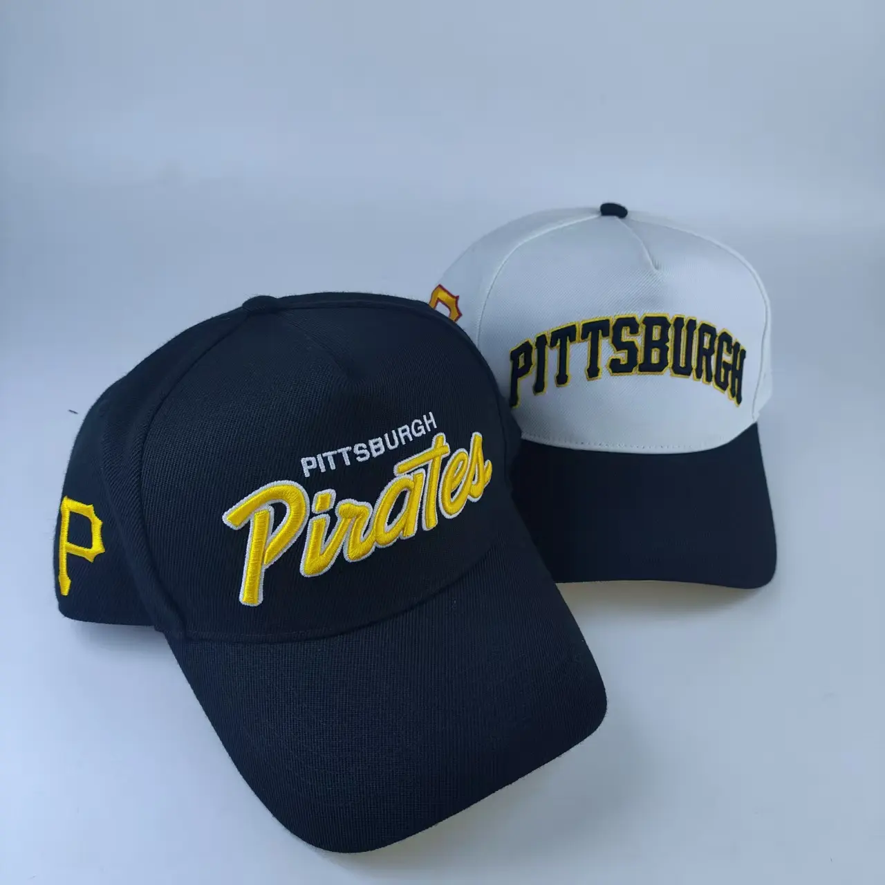 Wholesale High Quality Custom Logo Unisex Adjustable 5-Panel Wool Blend Vintage Sporty Two-Tone Breathable Waterproof Four