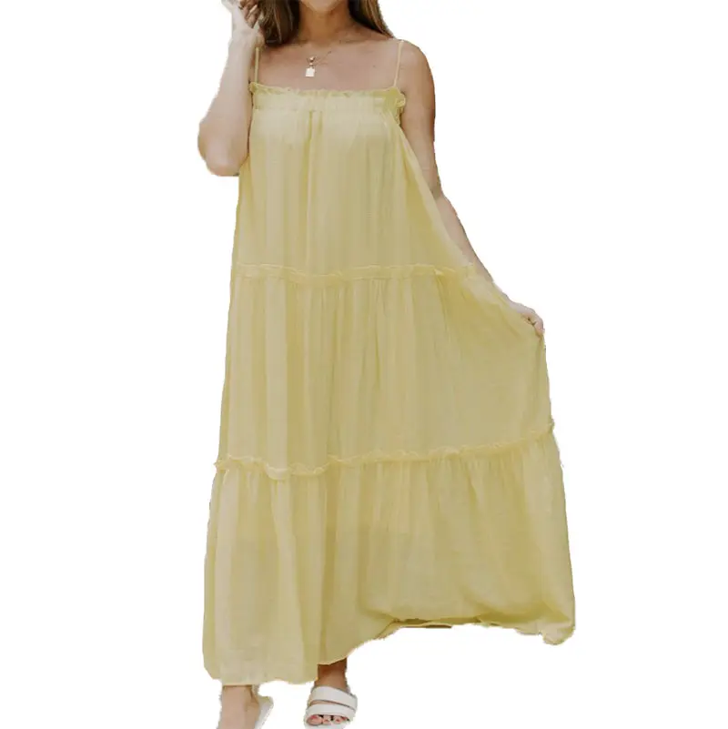 Fashion Women Summer Casual Maxi Dresses Women Women S Plus Size Solid Color DHL