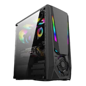 Wholesale Affordable Prices Computer Accessories ATX MATX ITX Gaming Computer case With RGB Light Strip and Side Panel Window