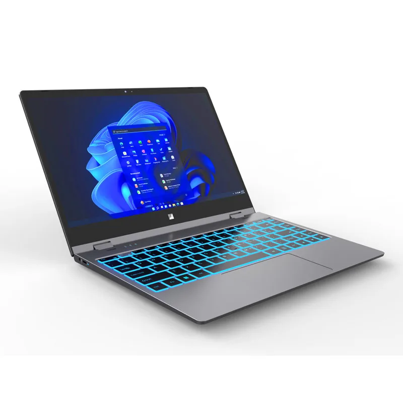 Hot Style Oem 14.1 Inch Business Laptop With 10 Point Touch Screen 360 Degree Folding Portable Student Computer