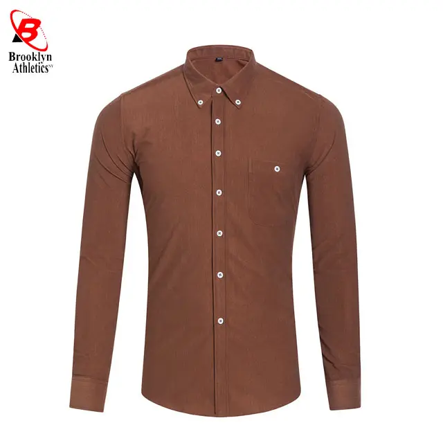 Wholesale Men's Shirts Solid Color Formal Office Work Shirt for Men High Quality Men Dress Shirts Long Sleeve
