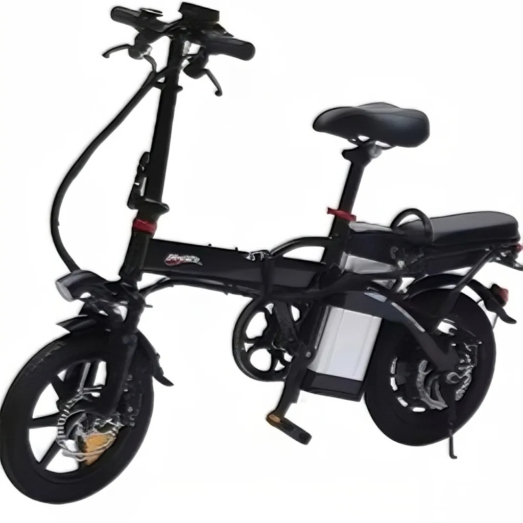 Mini Folding Electric Bicycle 500W 48V 14 Inch Electric City Bike Lithium Battery Hybrid Foldable Electric Scooter 500W