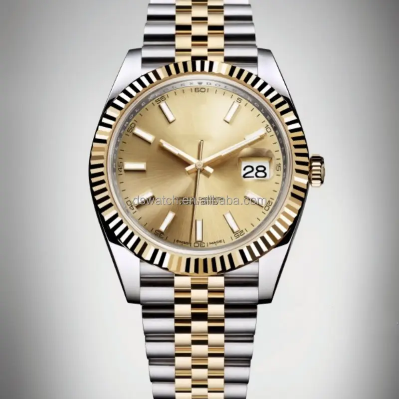 Factory's Best Seller Customized 41mm Gray Disk Luxury Watch 72 Hours White Gold Diver Band Men's Ladies' Sport Pointer Crown