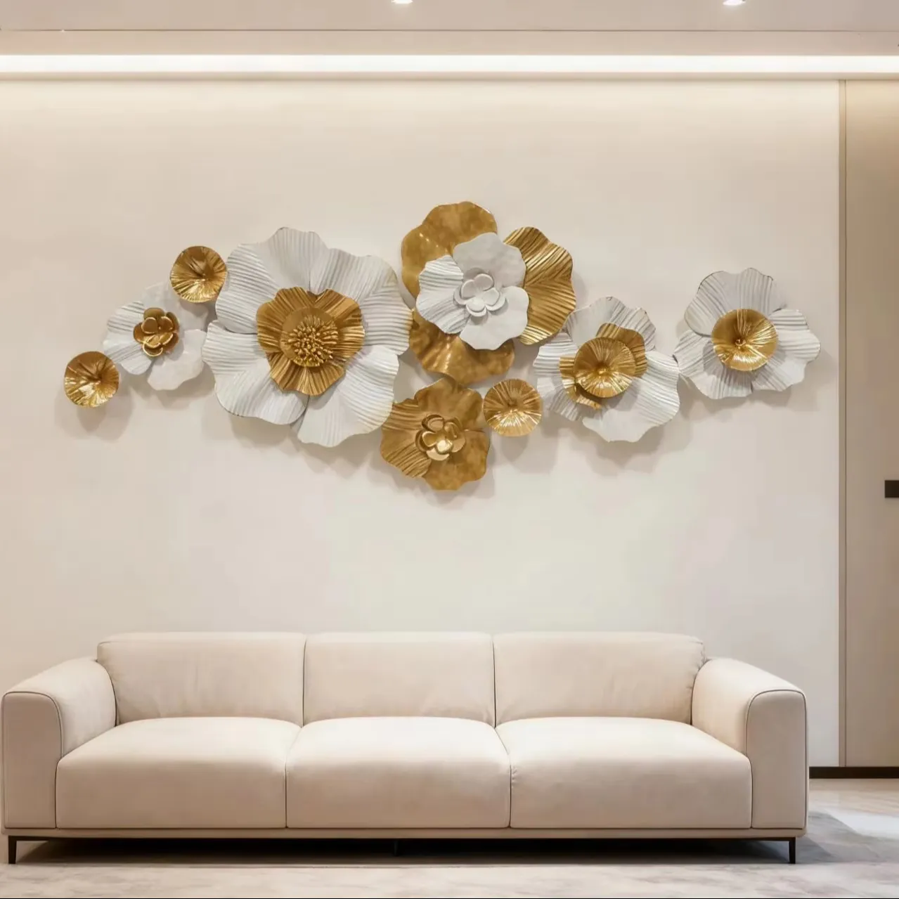 Metal Flower Wall Decor for Home Living Room Home Decor Product
