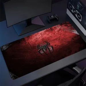 Black and Red Spider Desk Mat XL Large Gaming Mouse Pad Full Desk Computer Laptop Desk Pad Keyboard Mousepad 31.5''X15.7''