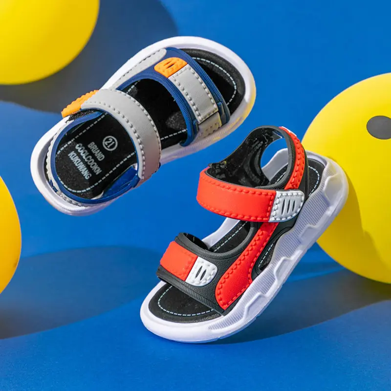 Breathable School Kids Sandals Boys Customized Kids Designer Sandals Summer Beach Sandals for Kids Boy