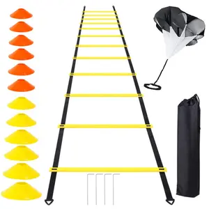 Outdoor Football Training Equipment PP Soccer Hurdle Agile Training Ladder Disc Sports Cones Set
