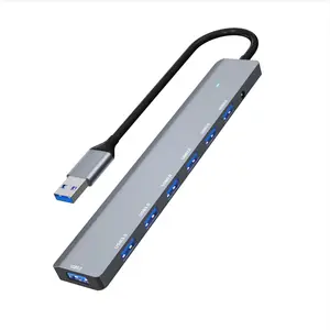 7 In1 Port Usb 3.0 Hub Usb Hub High Speed Type c Splitter 5Gbps for Pc Computer Accessories Multiport Hub 4 Usb 3.0 2.0 Ports