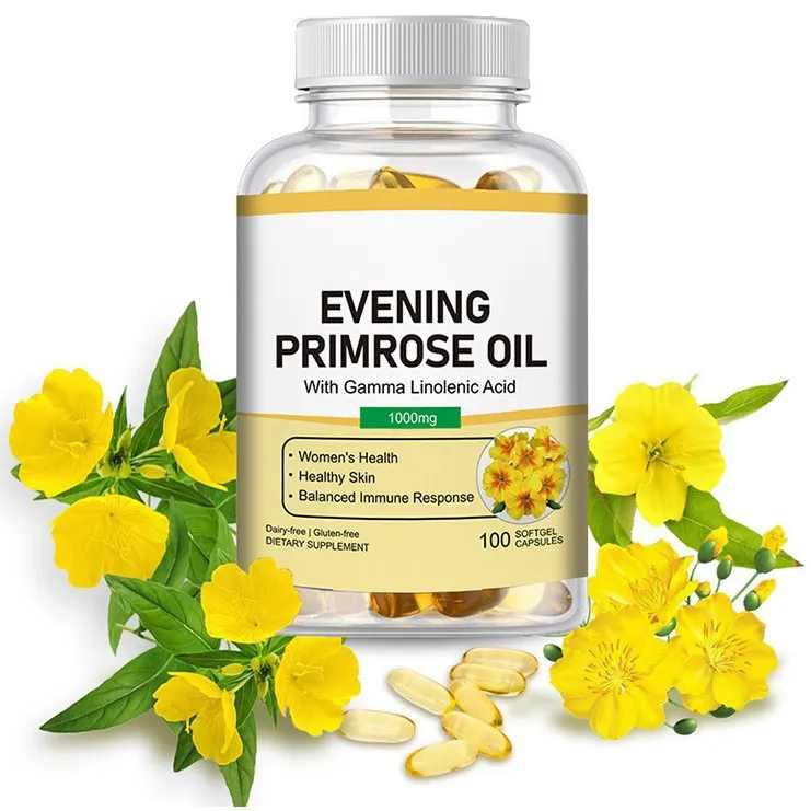 WELLBODY OEM/ODM Private Label Factory Supply Halal Natural Organic Evening Primrose Oil Soft Capsules Herbal Supplement