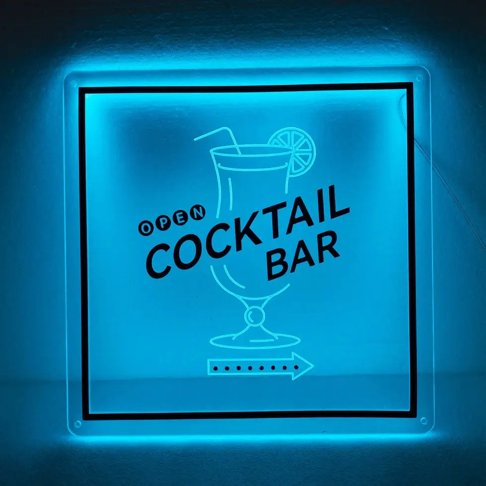 Bedroom Wall Decor Bar Cafe Wedding Backdrop Customizable Text Multi-color Design Acrylic Neon LED Signs