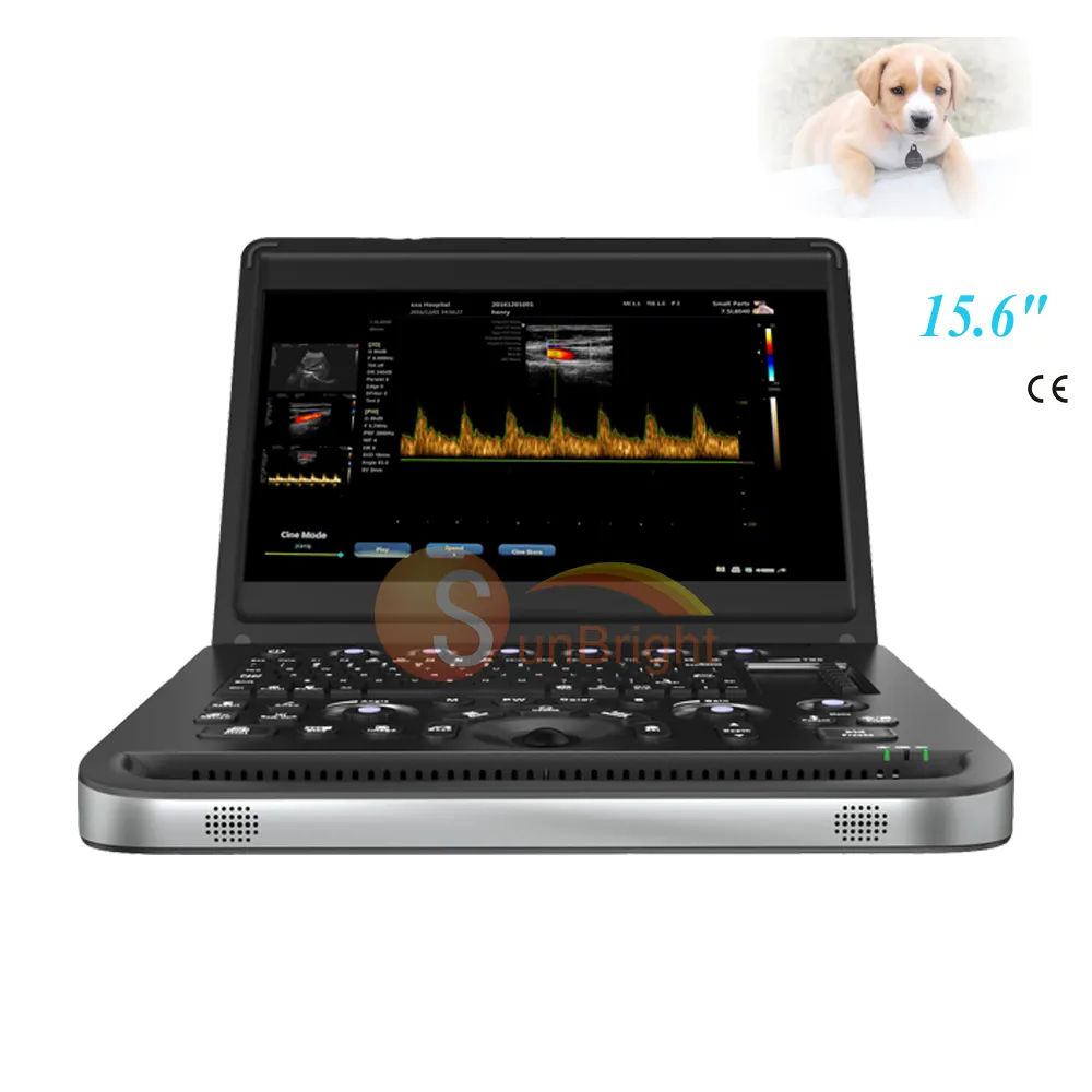 Laptop 15.6 Inch Portatil Pet Animal Specialised Veterinary Hospital Color Doppler SUN-902B