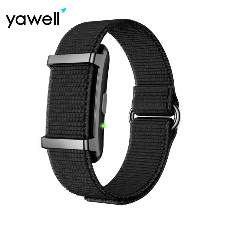 Yawell Custom White Label OEM Y25 Black Wrist Bracelet Smart Watch Band Sleep Health Sport Fitness Tracker Screenless Smart Band