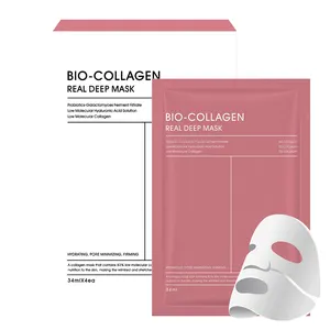 Wholesale Deep Collagen Facial Mask Sheet Anti-Wrinkle Overnight Lifting Bio Collagen Face Mask