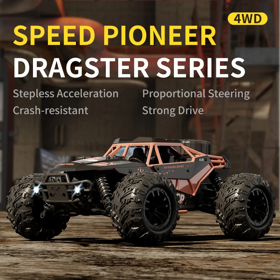 Speed Pioneer HW8808 High Speed RC Car 35km/h - Alloy Body & Nylon Frame 2.4G 80m Remote Off-Road Vehicle