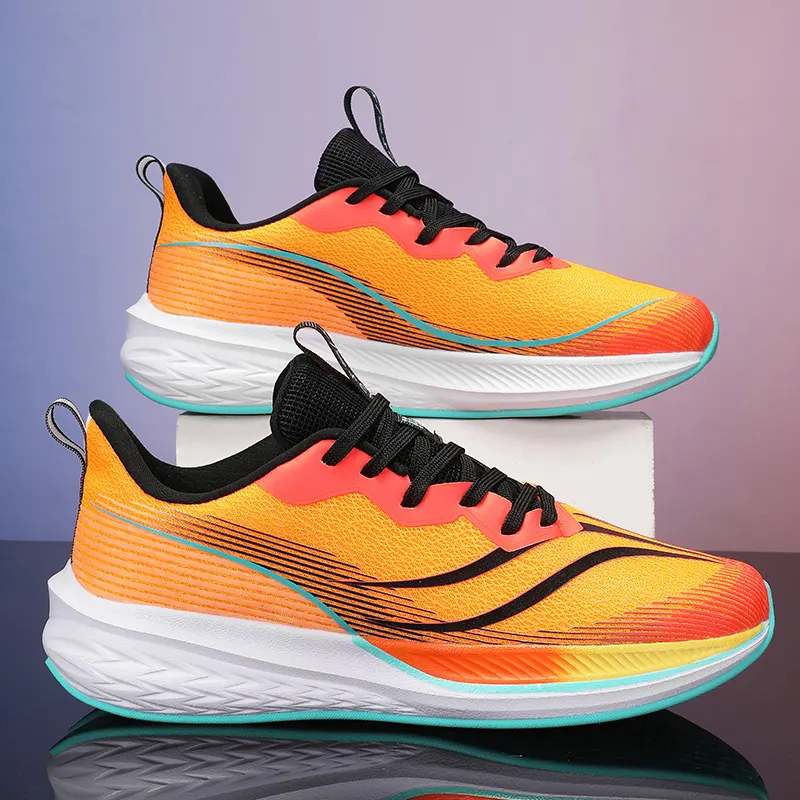 Men's and Women's Sports Running Shoes Breathable Non-Slip Casual Version for Spring Winter Versatile Everyday Use