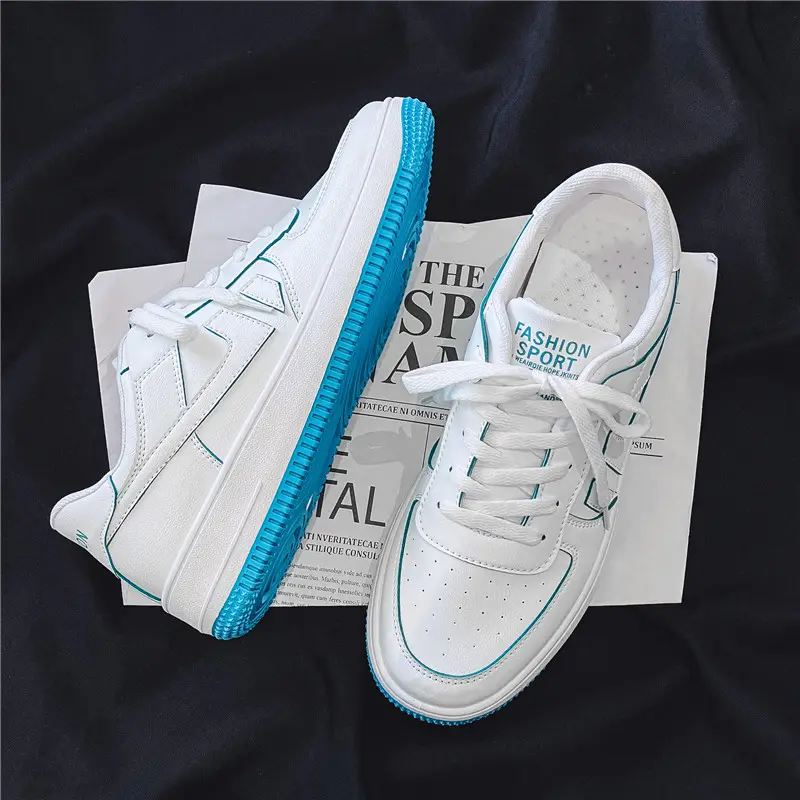 Wholesale Men's Fashion Skateboarding Shoes New Design Breathable Soft Material for Spring Autumn Sports Mesh Insole