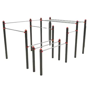 0T1112 Outdoor Sports Fitness Equipment Community Multi-Functional Outdoor Fitness Rack Street Vertical Bar for Calisthenics