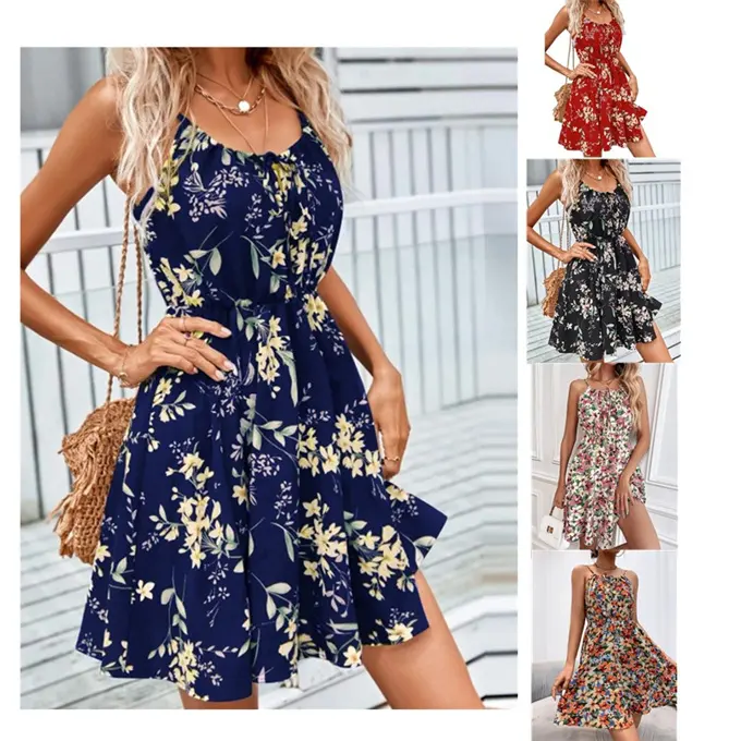 Fashion Women Short Sleeve Dresses Ladies Causal Dress Women Dresses
