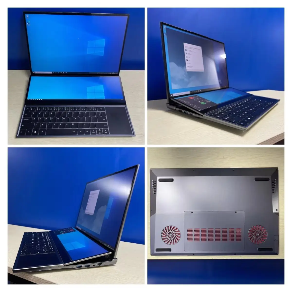 16 Inch + 14 Inch Touch Dual Screen Double Monitor 6 Core 12 Thread 64GB 2TB SSD Intel Core I7 9th Gen I7-9750H Business Laptop