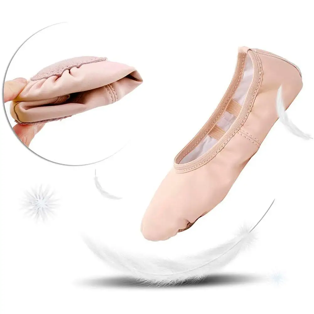 Best Selling Women's Ballet Dance Shoes High Quality Soft Canvas PU Insole Canvas Shoes Girls Women Stretch