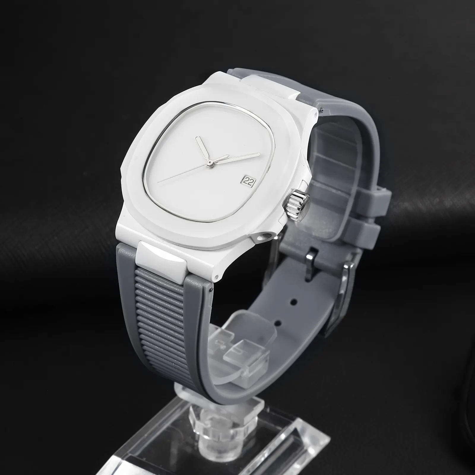 Customized Factory Ceramic Watch Case Business Waterproof Luxury Men's Mechanical Watch for Gift