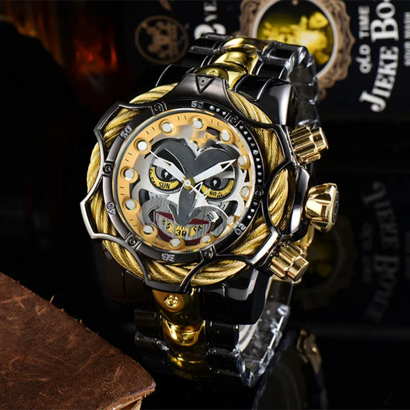 2023 New Clown Steel Strap Invic Men'S Watches Invic Sports Men'S Watches Quartz Watches