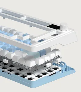 FL ESPORTS CMK75 82Keys Mechanical Keyboard Hot Swap RGB 2.4G Wireless Bluetooth Wired Keyboard Computer Gaming Accessories