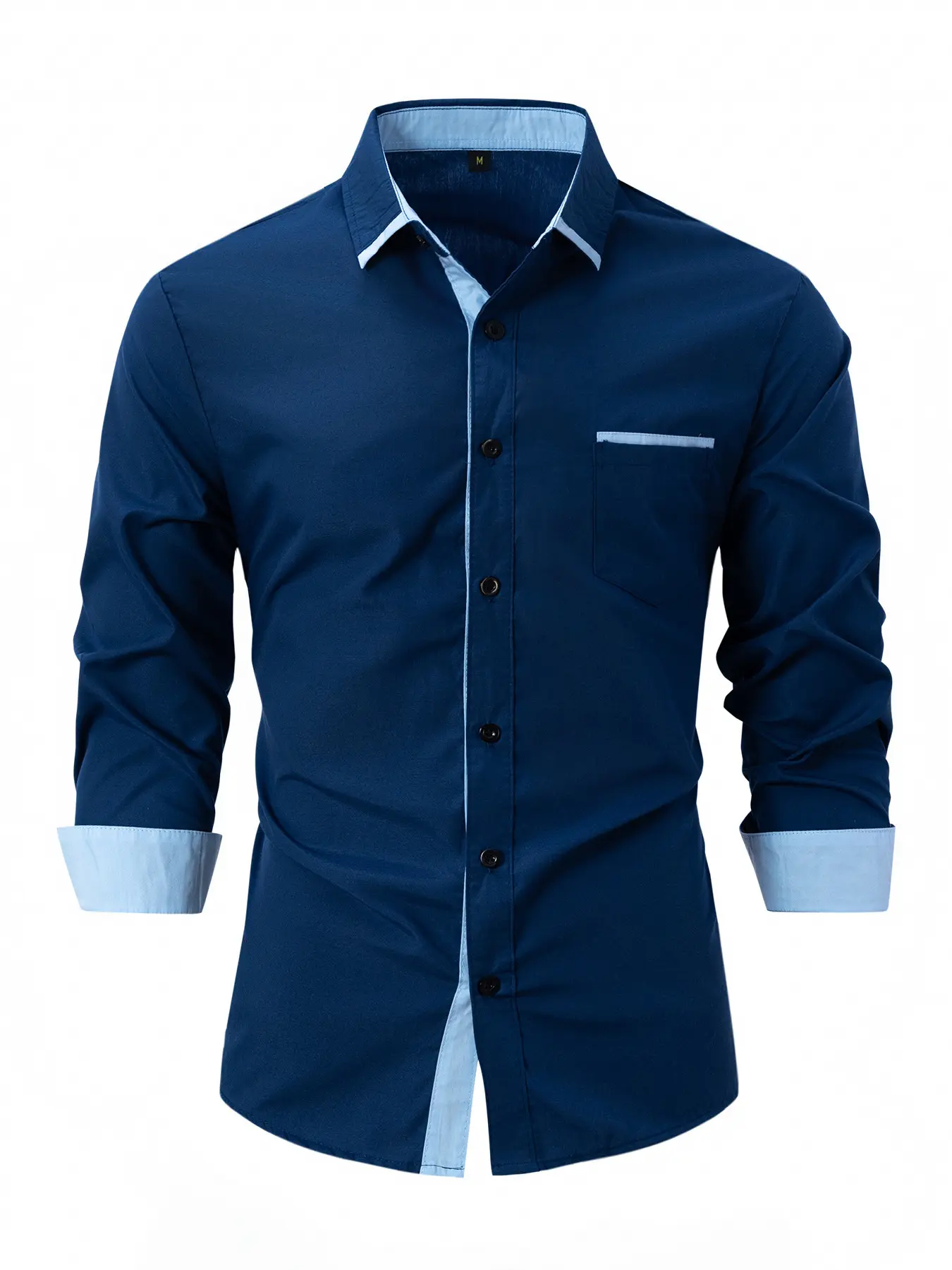 2026 Best-Selling High-Quality Men's Long-Sleeved Collar Formal Shirt Fashionably Comfortable Single-Button Business Shirt