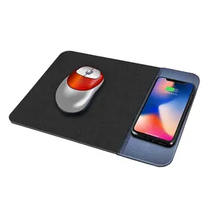 Custom Logo Heated Wireless Charger Mouse Pad with Rubber Material Computer Accessories