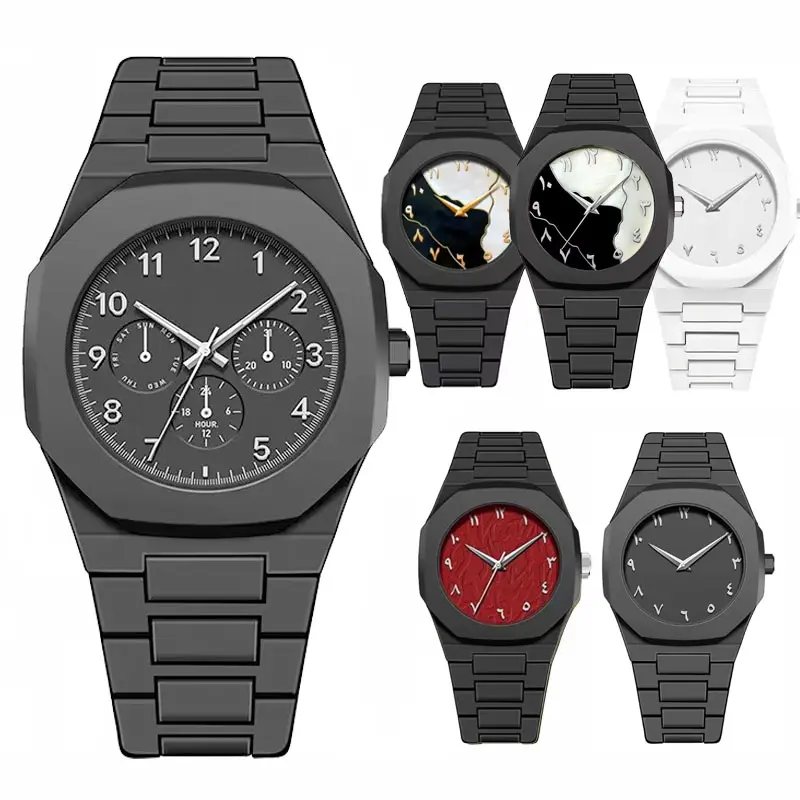 2024 Arabic Numerals Muslims Azan Silicone New Watch Men Oem Watches Relogio Masculino Custom Logo Luxury Quartz Watches