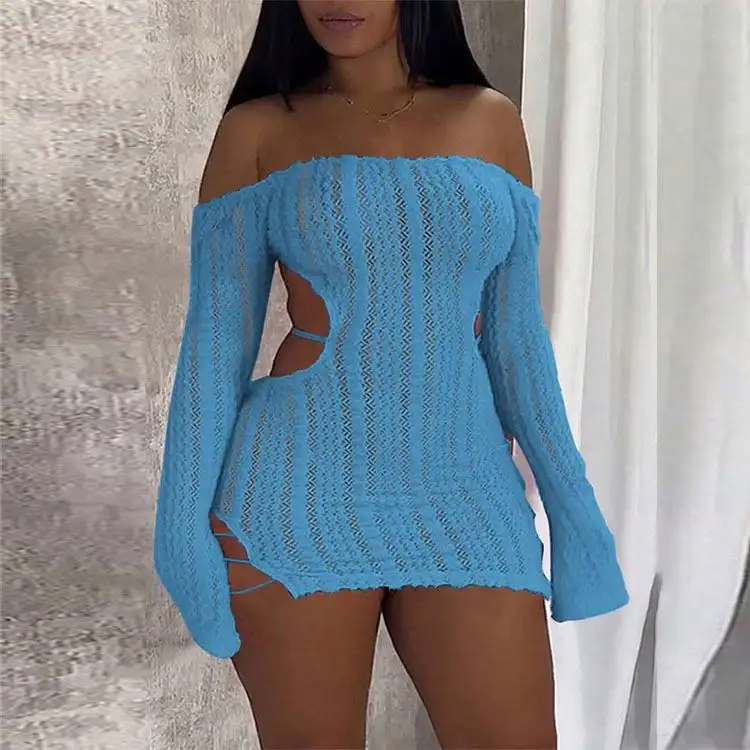 sweet style dress, hollow decorative waistline, strapless, washable